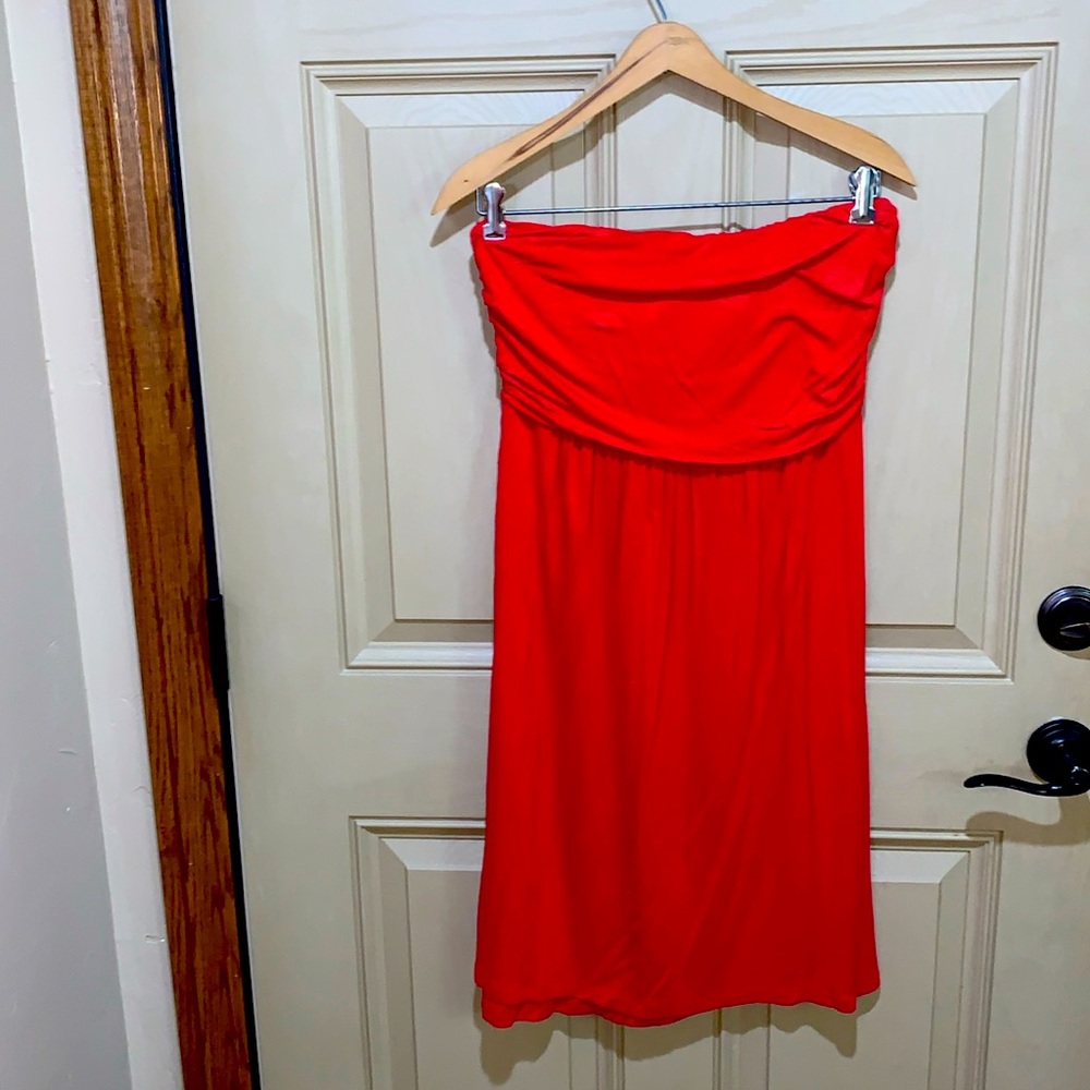 Forever 21 Strapless Red Dress